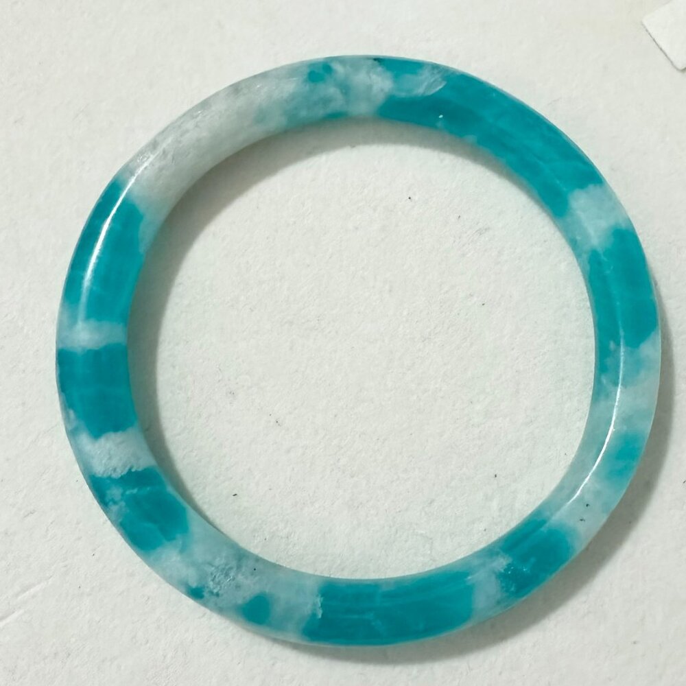 Blue Jade Bangle